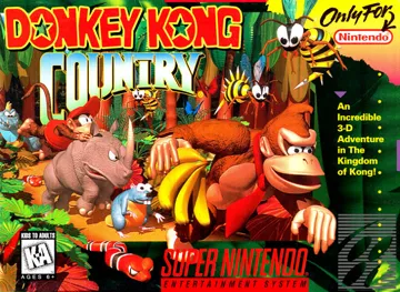 Donkey Kong Country (USA) (Rev 2) box cover front